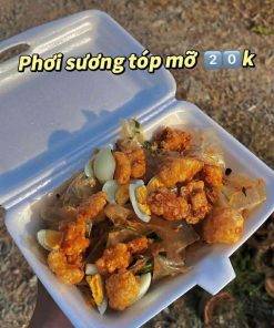 Bánh tráng phơi sương tốp mỡ